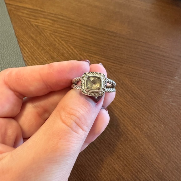 David Yurman Petite Albion with Prasiolite and Pavé Diamonds - Picture 3 of 4